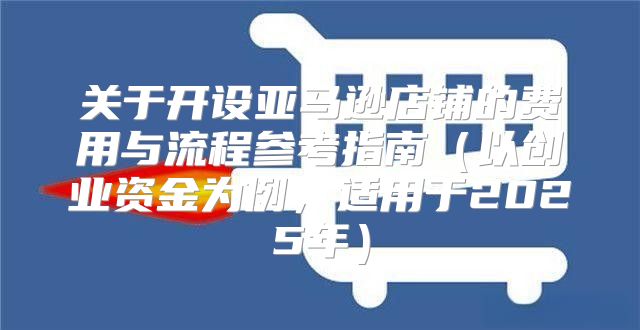 关于开设亚马逊店铺的费用与流程参考指南以创业资金为例，适用于2025年