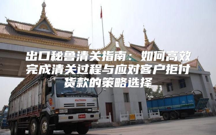 出口秘鲁清关指南：如何高效完成清关过程与应对客户拒付货款的策略选择