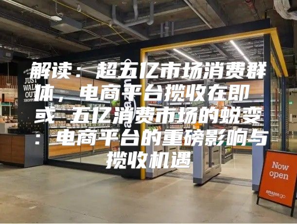 解读：超五亿市场消费群体，电商平台揽收在即 或 五亿消费市场的蜕变：电商平台的重磅影响与揽收机遇