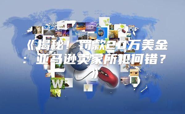 揭秘！罚款20万美金：亚马逊卖家所犯何错？