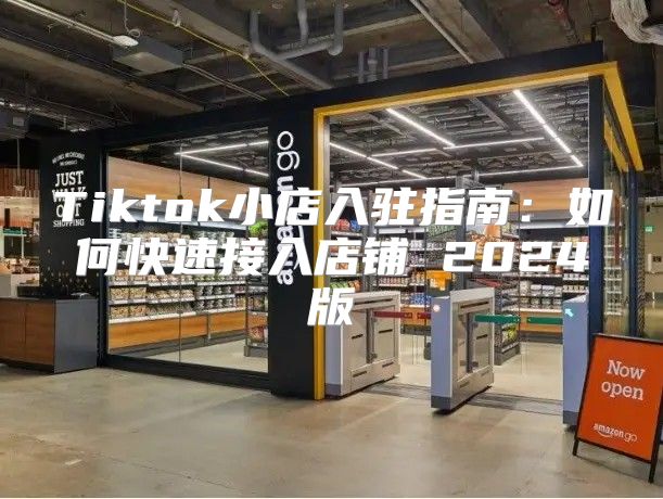 Tiktok小店入驻指南：如何快速接入店铺 2025版