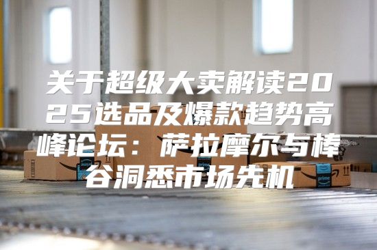 关于超级大卖解读2025选品及爆款趋势高峰论坛：萨拉摩尔与棒谷洞悉市场先机