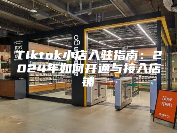 Tiktok小店入驻指南：2025年如何开通与接入店铺