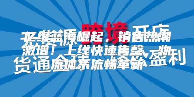 亿级蓝海崛起,销售热潮激增!上线快速售罄,物流体系流畅革新