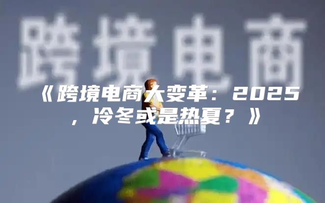 跨境电商大变革：2025，冷冬或是热夏？