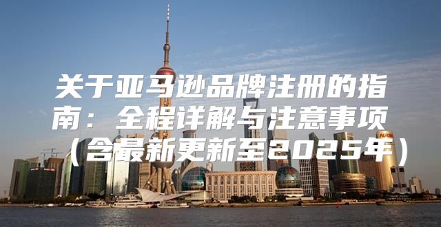 关于亚马逊品牌注册的指南：全程详解与注意事项含最新更新至2025年