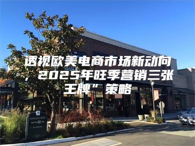 透视欧美电商市场新动向，2025年旺季营销三张王牌”策略