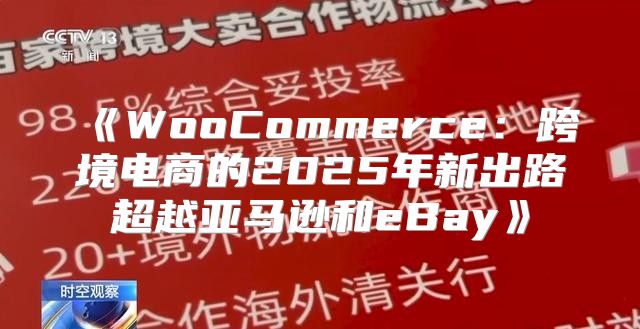 WooCommerce：跨境电商的2025年新出路超越亚马逊和eBay