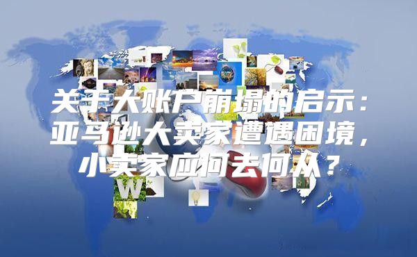 关于大账户崩塌的启示：亚马逊大卖家遭遇困境，小卖家应何去何从？