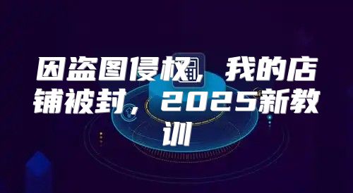 因盗图侵权，我的店铺被封，2025新教训