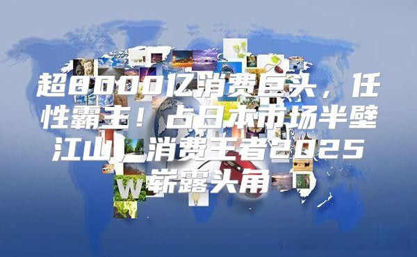 超8000亿消费巨头，任性霸主！占日本市场半壁江山，消费王者2025崭露头角