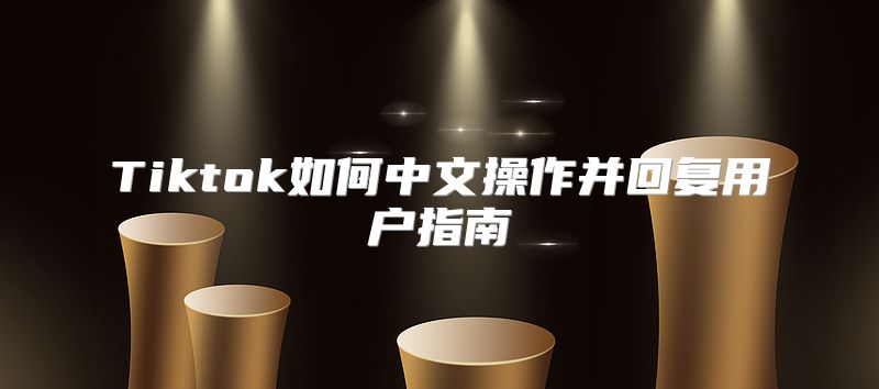Tiktok如何中文操作并回复用户指南