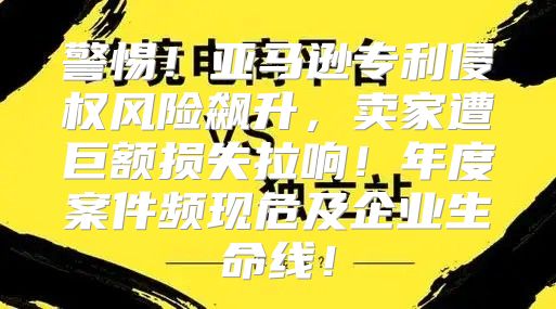 警惕！亚马逊专利侵权风险飙升，卖家遭巨额损失拉响！年度案件频现危及企业生命线！