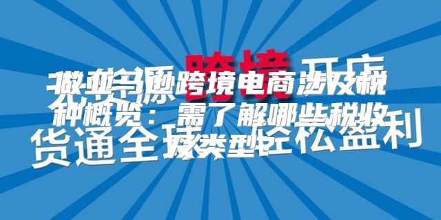 做亚马逊跨境电商涉及税种概览：需了解哪些税收及类型？