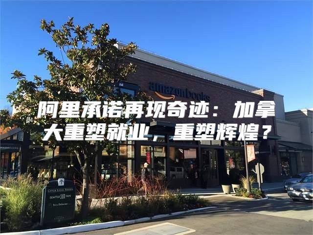 阿里承诺再现奇迹：加拿大重塑就业，重塑辉煌？
