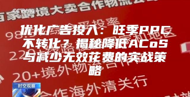 优化广告投入：旺季PPC不转化？揭秘降低ACoS与减少无效花费的实战策略
