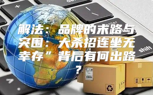 解法：品牌的末路与突围：大杀招连坐无幸存”背后有何出路？