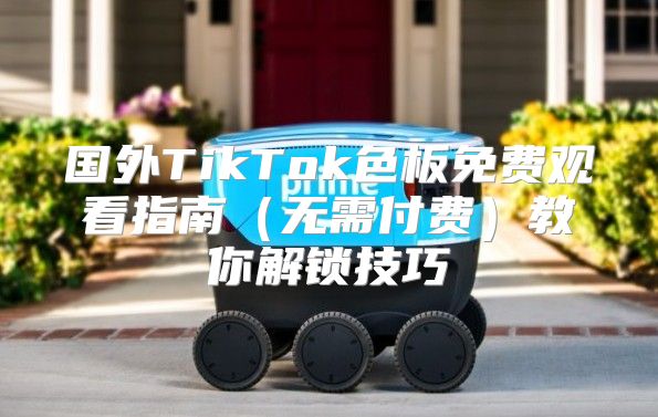 国外TikTok色板免费观看指南无需付费教你解锁技巧