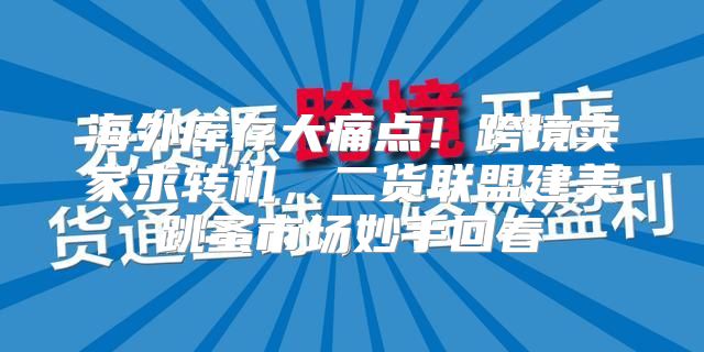 海外库存大痛点！跨境卖家求转机，二货联盟建美跳蚤市场妙手回春