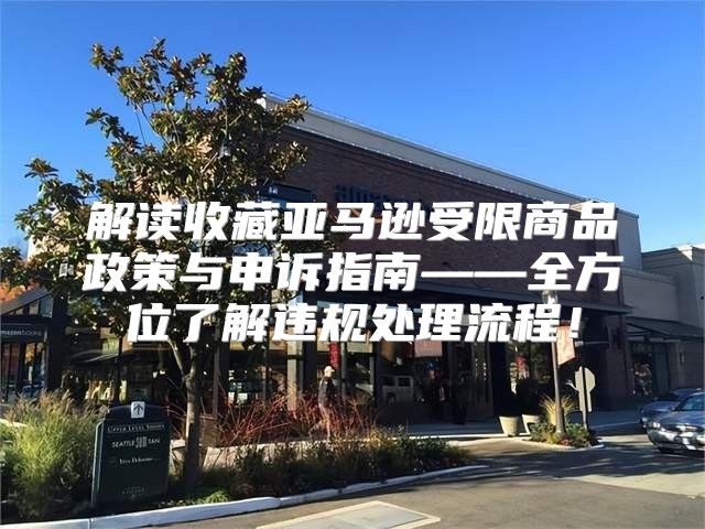 解读收藏亚马逊受限商品政策与申诉指南——全方位了解违规处理流程！