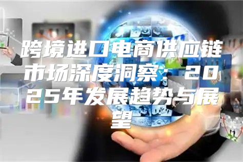 跨境进口电商供应链市场深度洞察：2025年发展趋势与展望