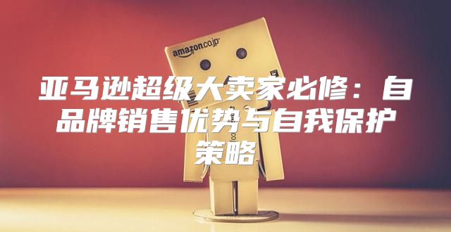 亚马逊超级大卖家必修：自品牌销售优势与自我保护策略