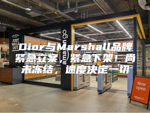 Dior与Marshall品牌紧急立案，紧急下架！尚未冻结，速度决定一切