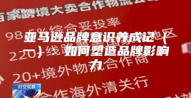 亚马逊品牌意识养成记一：如何塑造品牌影响力