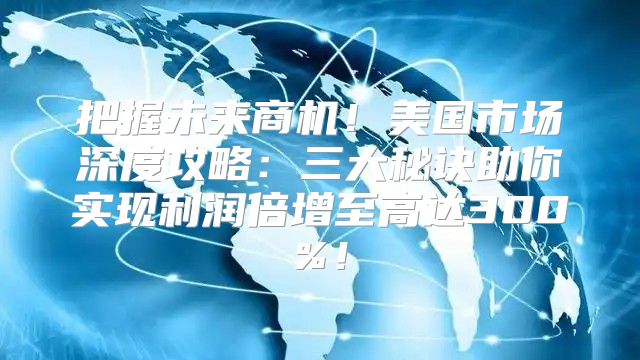 把握未来商机！美国市场深度攻略：三大秘诀助你实现利润倍增至高达300%！