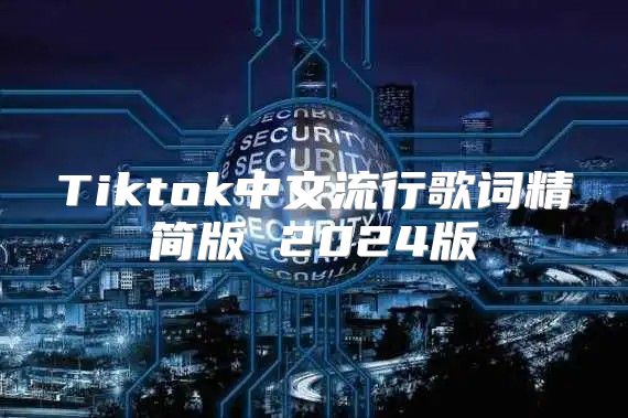 Tiktok中文流行歌词精简版 2025版