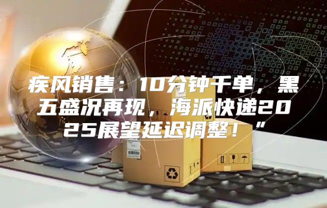 疾风销售：10分钟千单，黑五盛况再现，海派快递2025展望延迟调整！”