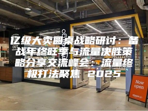 亿级大卖圆桌战略研讨：备战年终旺季与流量决胜策略分享交流峰会：流量终极打法聚焦 2025