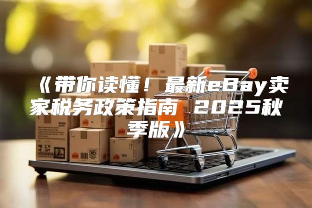 带你读懂！最新eBay卖家税务政策指南2025秋季版