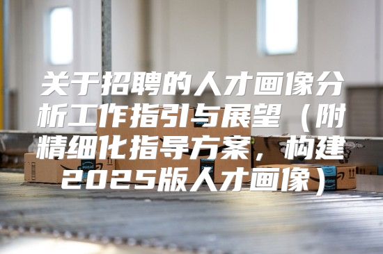 关于招聘的人才画像分析工作指引与展望附精细化指导方案，构建2025版人才画像