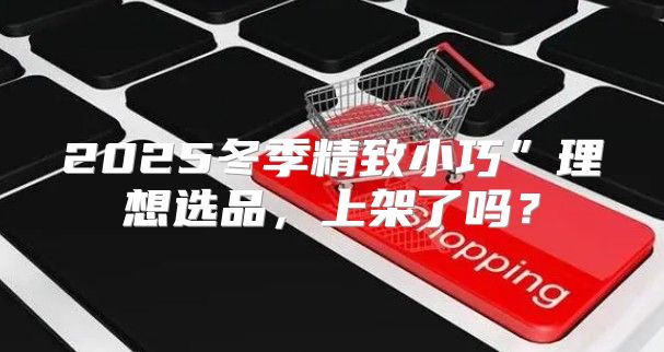 2025冬季精致小巧”理想选品，上架了吗？