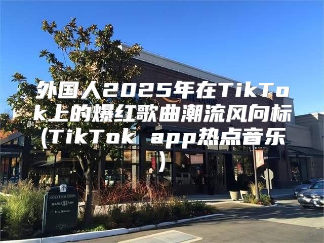 外国人2025年在TikTok上的爆红歌曲潮流风向标(TikTok app热点音乐)