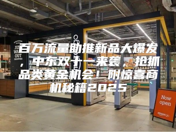 百万流量助推新品大爆发，中东双十一来袭，抢抓品类黄金机会！附惊喜商机秘籍2025