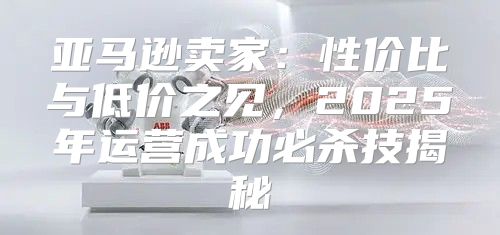 亚马逊卖家：性价比与低价之见，2025年运营成功必杀技揭秘