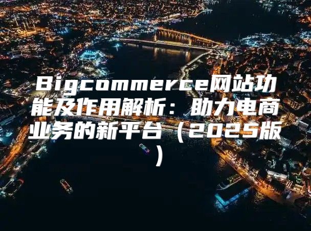 Bigcommerce网站功能及作用解析：助力电商业务的新平台2025版