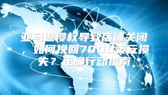亚马逊侵权导致店铺关闭，如何挽回7000美元损失？正确行动指南