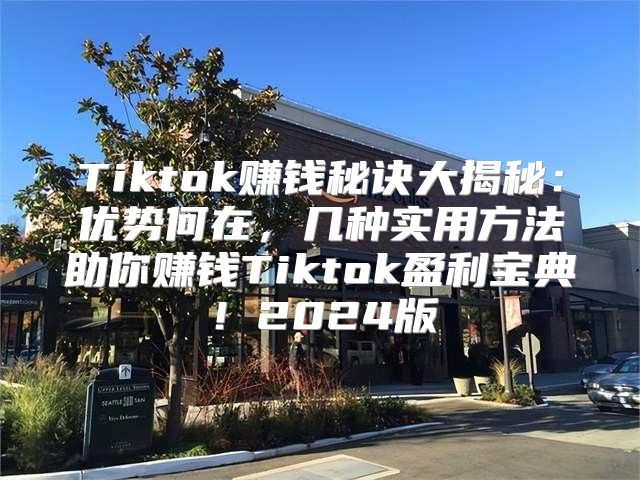 Tiktok赚钱秘诀大揭秘：优势何在，几种实用方法助你赚钱Tiktok盈利宝典！2025版