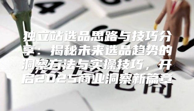 独立站选品思路与技巧分享：揭秘未来选品趋势的洞察方法与实操技巧，开启2025商业洞察新篇章