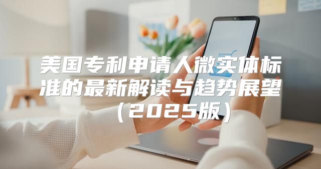 美国专利申请人微实体标准的最新解读与趋势展望2025版