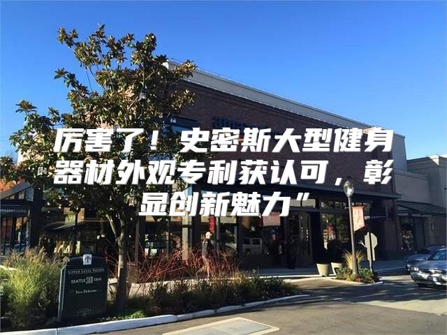 厉害了！史密斯大型健身器材外观专利获认可，彰显创新魅力”