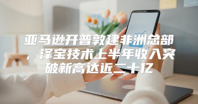 亚马逊开普敦建非洲总部，泽宝技术上半年收入突破新高达近二十亿