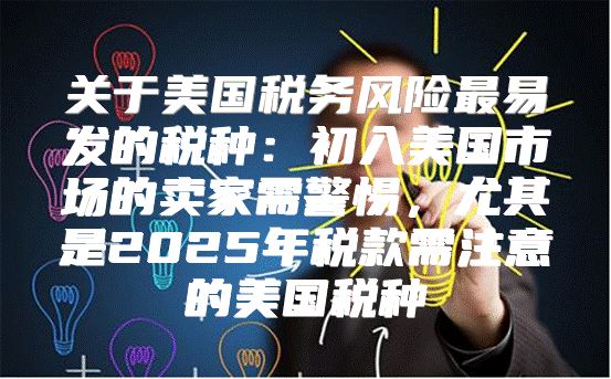 关于美国税务风险最易发的税种：初入美国市场的卖家需警惕，尤其是2025年税款需注意的美国税种
