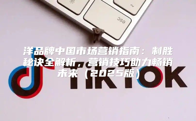 洋品牌中国市场营销指南：制胜秘诀全解析，营销技巧助力畅销未来2025版