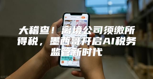 大稽查！离境公司须缴所得税，墨西哥开启AI税务监管新时代