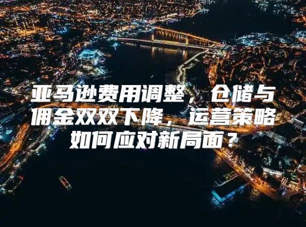亚马逊费用调整，仓储与佣金双双下降，运营策略如何应对新局面？