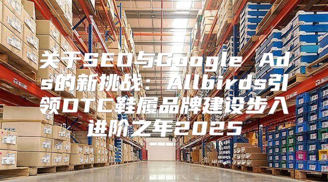 关于SEO与Google Ads的新挑战：Allbirds引领DTC鞋履品牌建设步入进阶之年2025